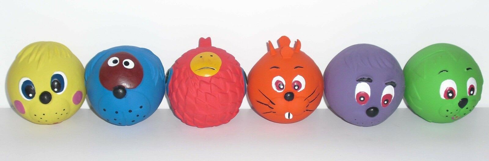Dog Ball Toy - Latex Faces