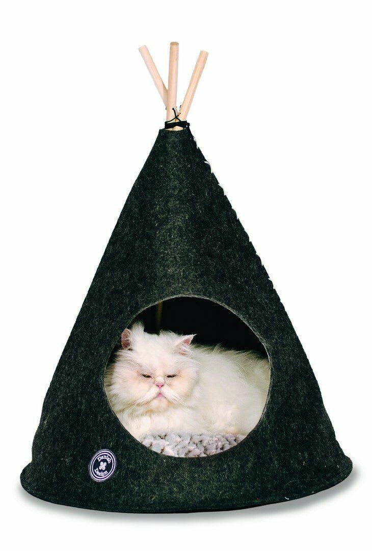 Teepee Cat Bed - Grey