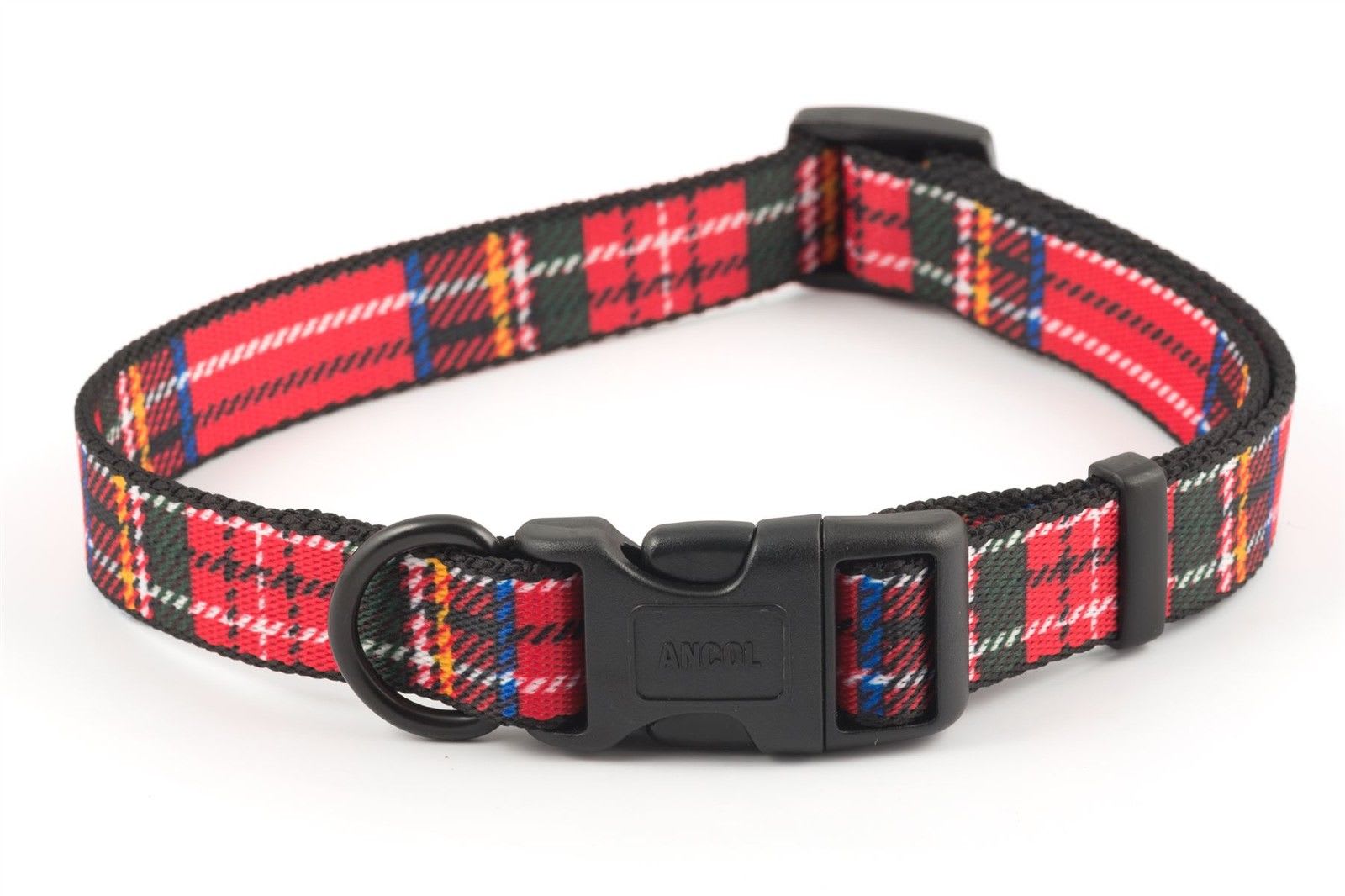 Tartan Red Dog Collar