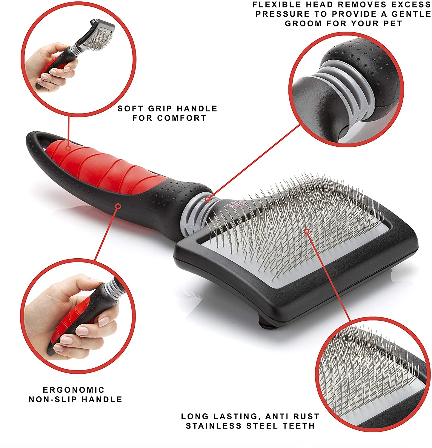 Hard Pin Slicker Brush - Mikki
