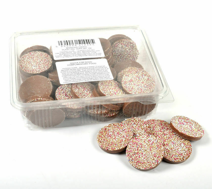 Giant Dog Chocolate Discs (1KG) - Brown Plain Chocolate