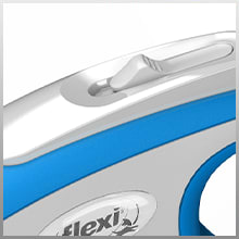 Flexi Dog Lead (Tape) - Comfort Black & White