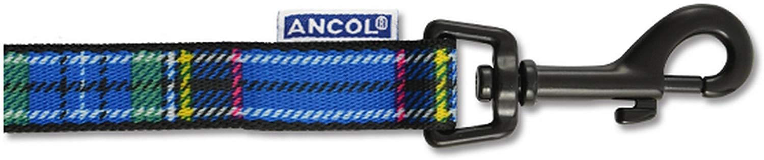 Blue Tartan Dog Lead