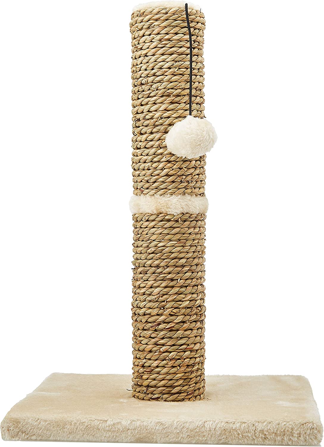Seagrass Cat Scratch Post With Ball