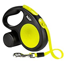 Flexi Dog Lead (Tape) - Reflective Neon Yellow