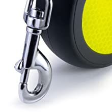 Flexi Dog Lead (Tape) - Reflective Neon Yellow