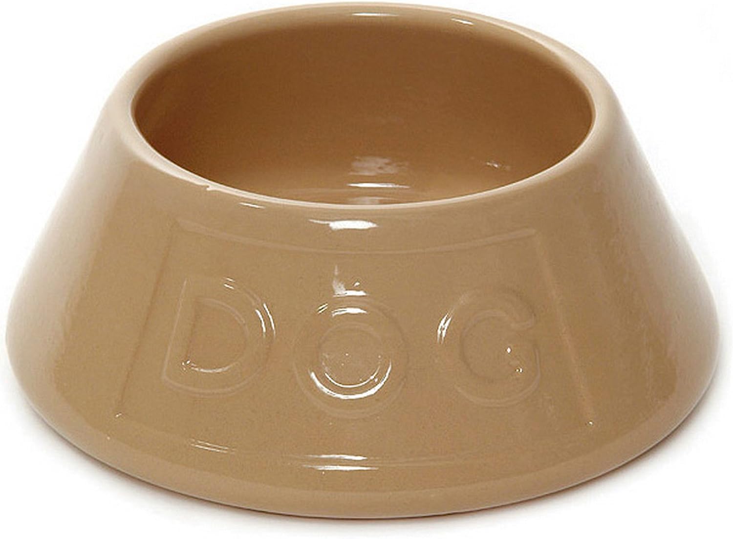 Stoneware Spaniel Bowl - DOG Brown