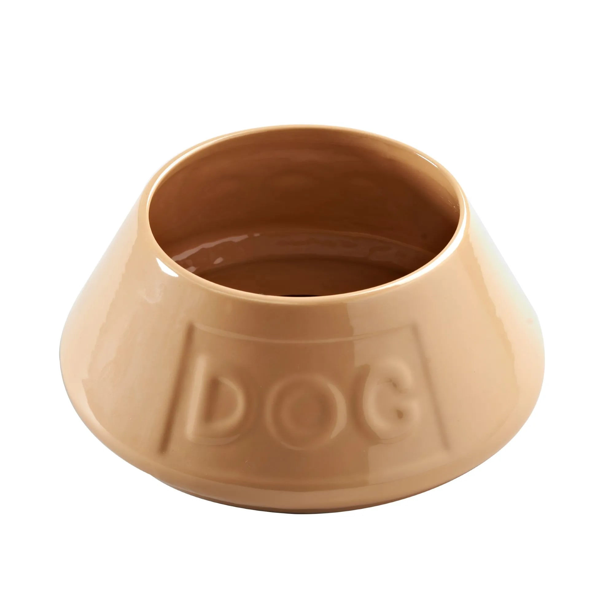 Stoneware Spaniel Bowl - DOG Brown