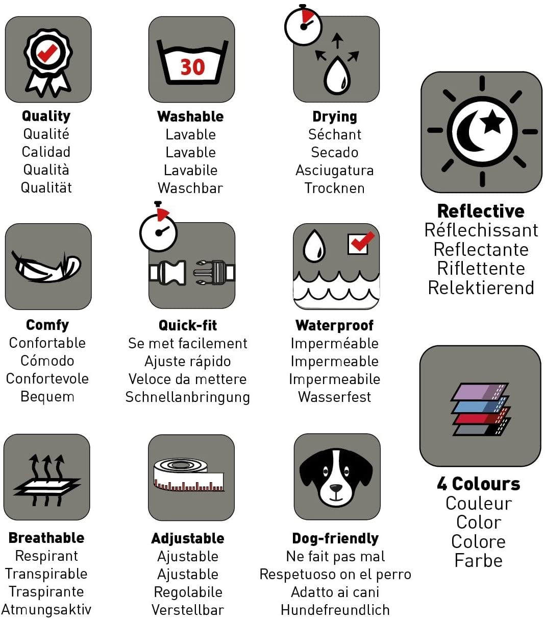 HALTI Walking Harness - Black