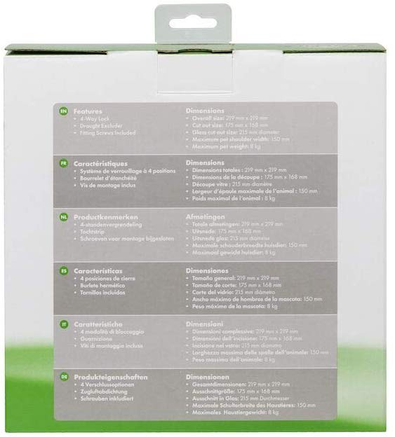 White Manual Locking Cat Flap