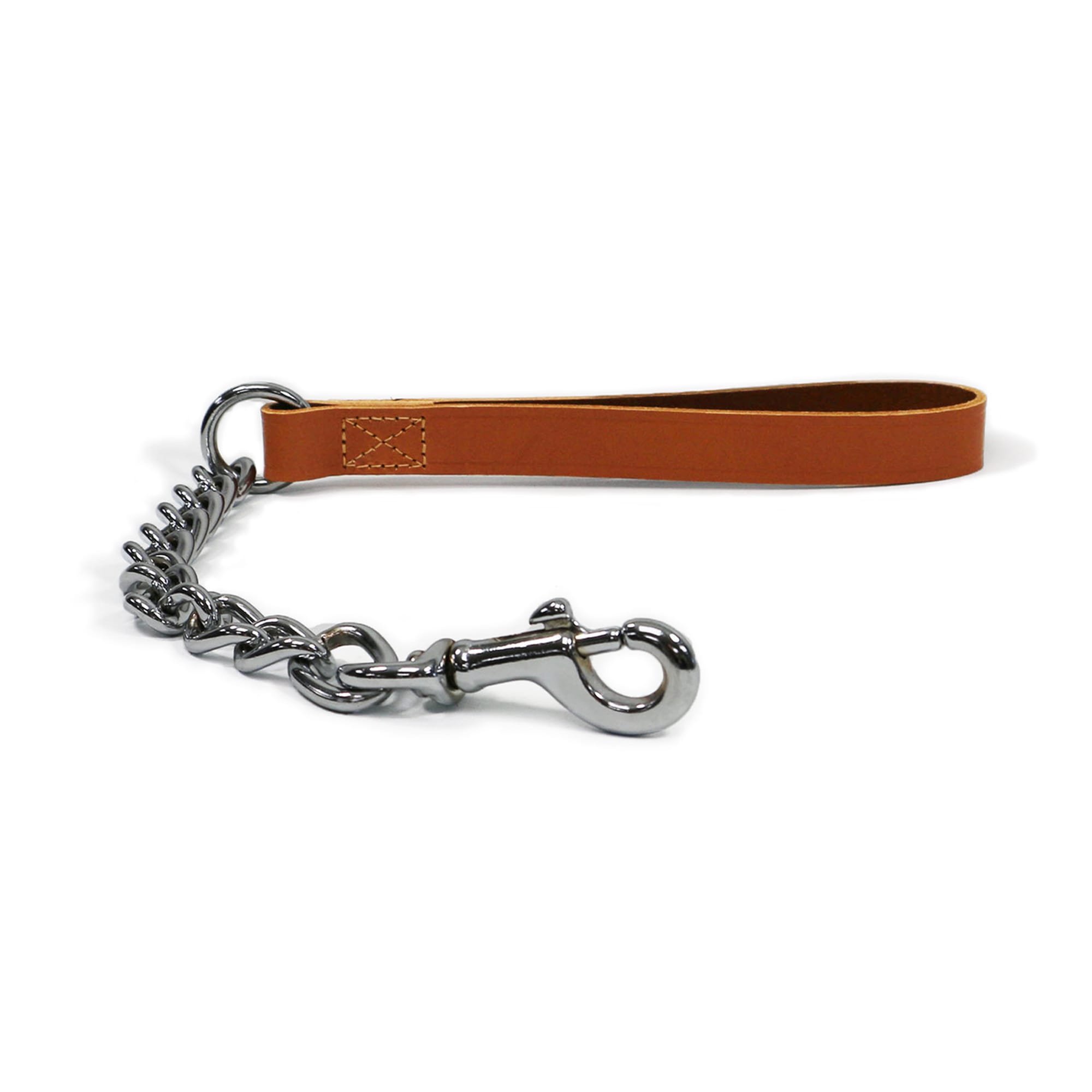 Chain Dog Lead - Brown Tan