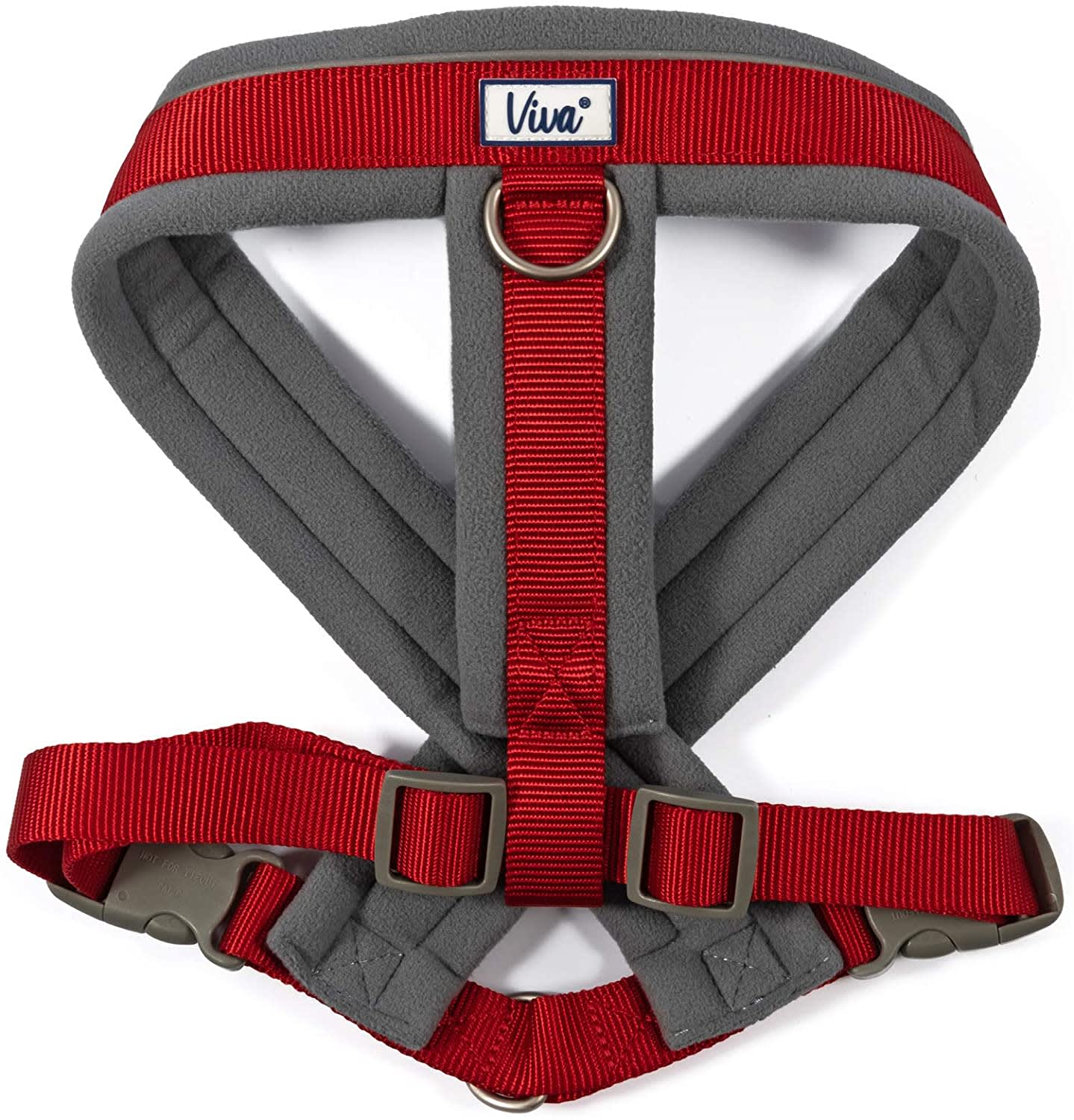 Padded Dog Harness - Red