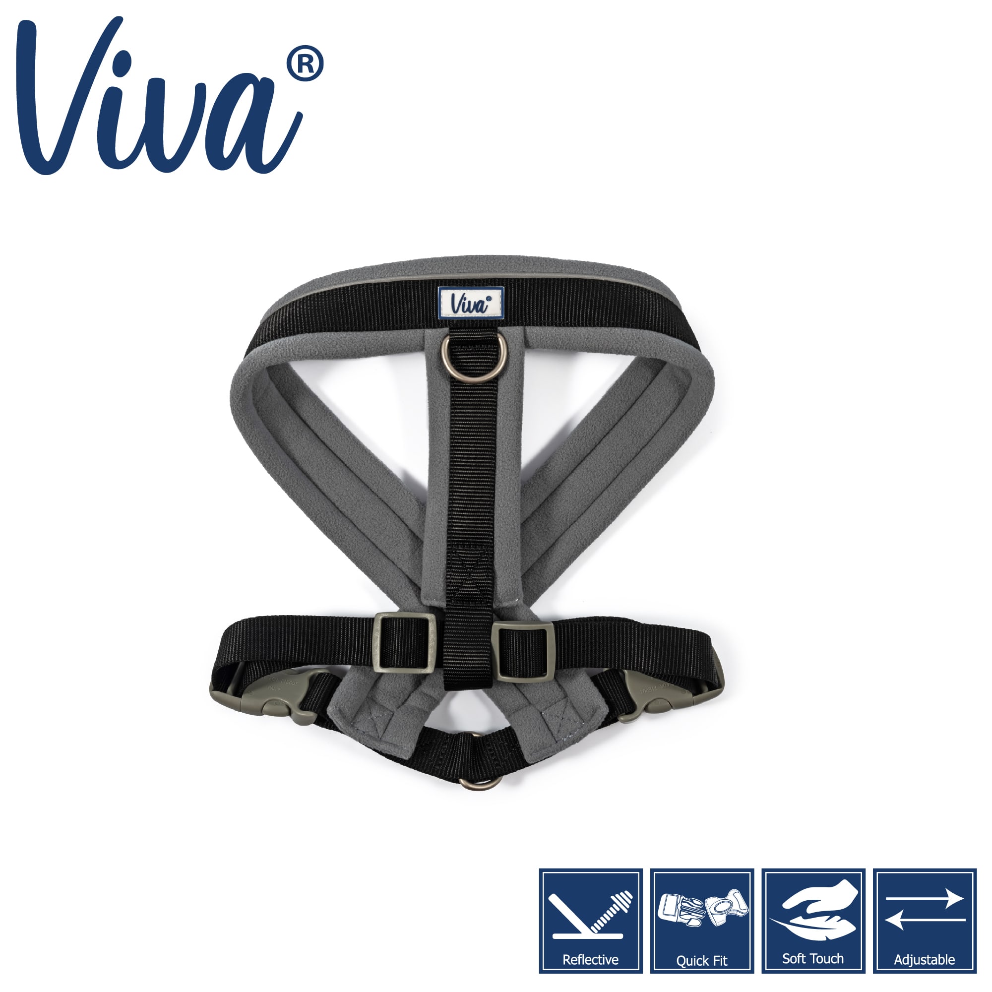 Padded Dog Harness - Black