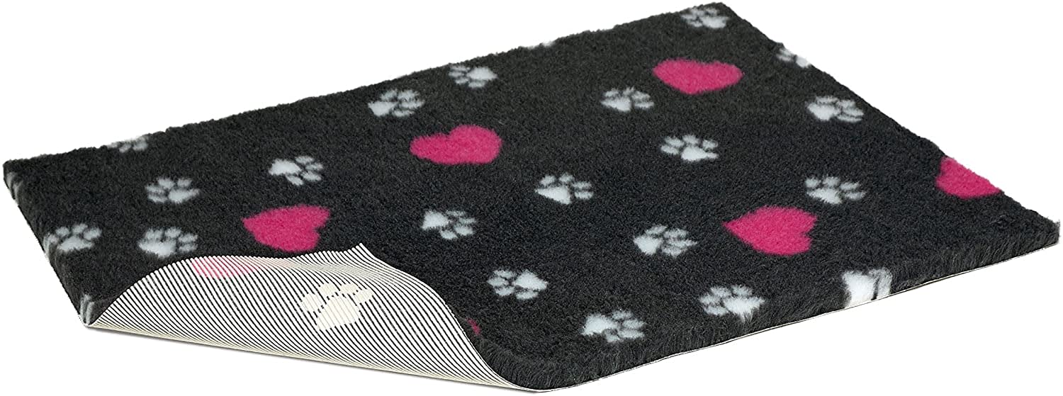 Heart And Paw Print Nonslip Vetbed