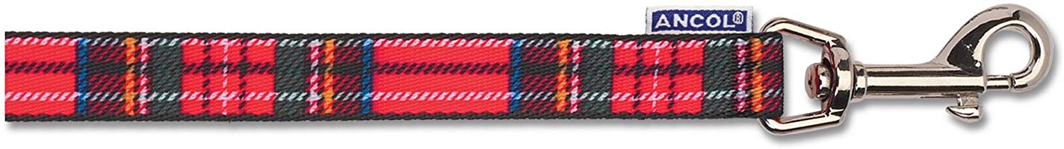 Red Tartan Dog Lead