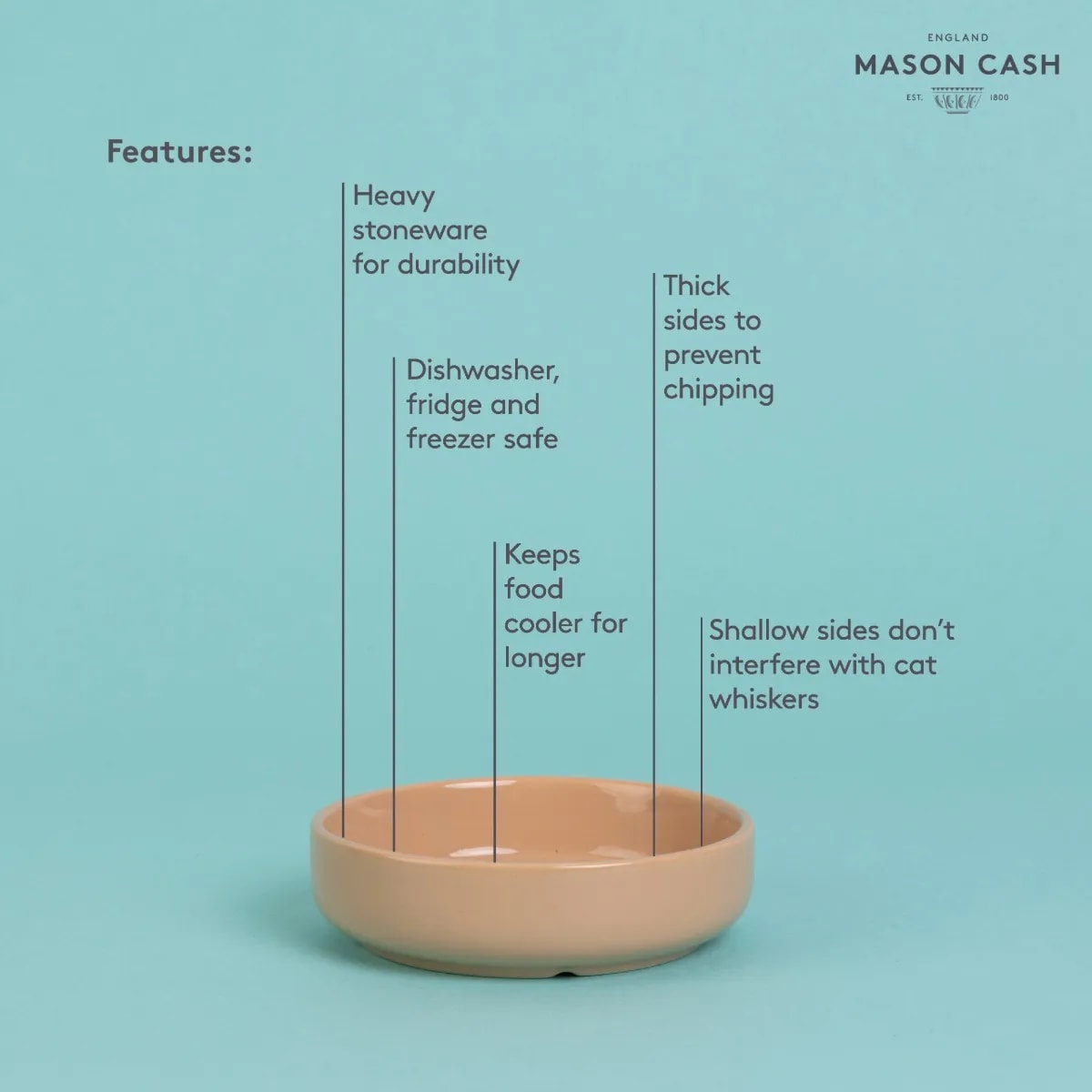 Stoneware Cat Saucer - Brown