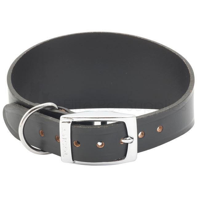 Leather Whippet Collar - Black