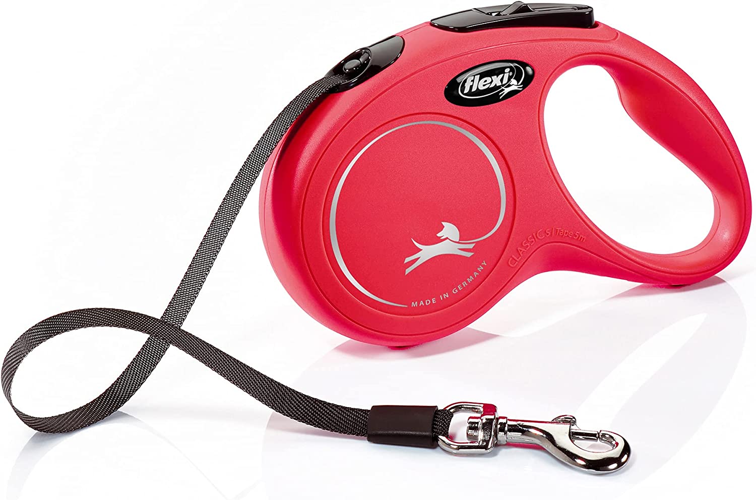 Flexi Dog Lead (Tape) - Classic Red