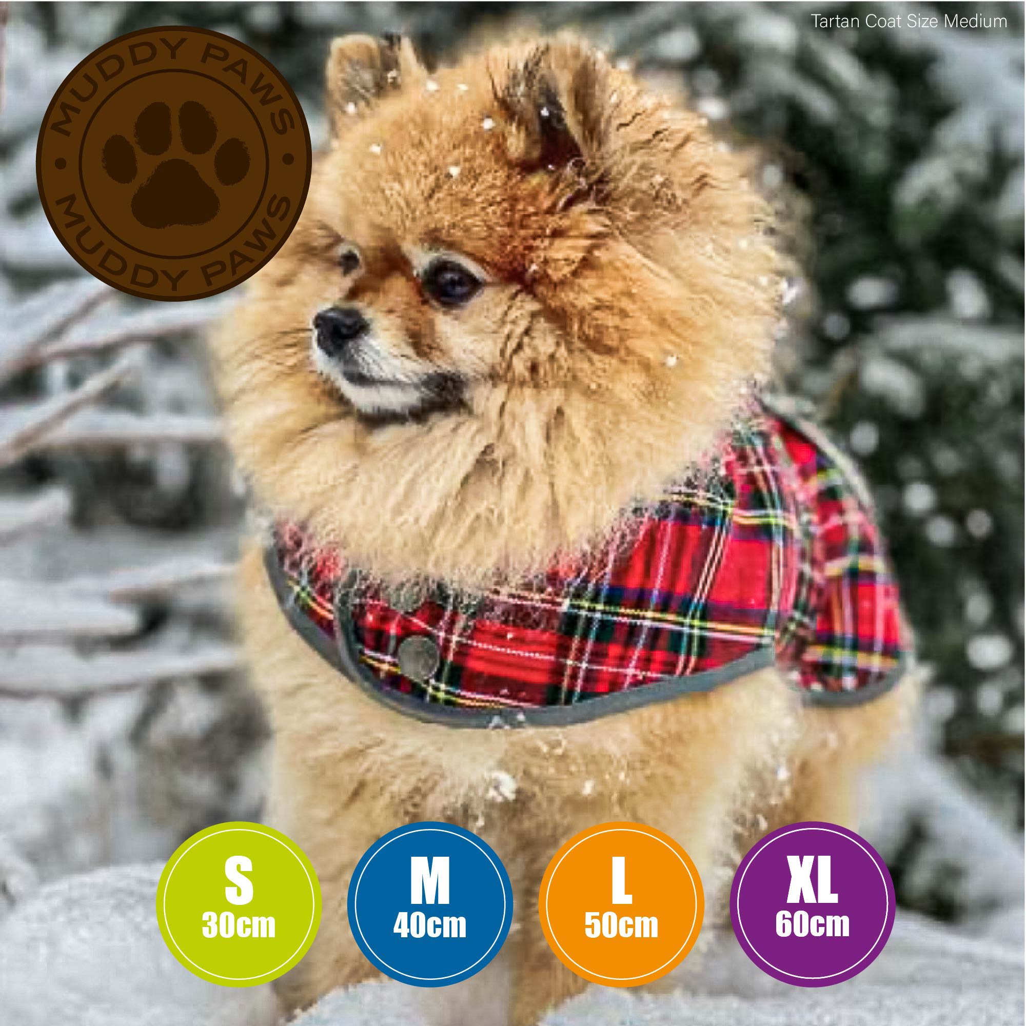 Tartan Red Dog Coat - Highland