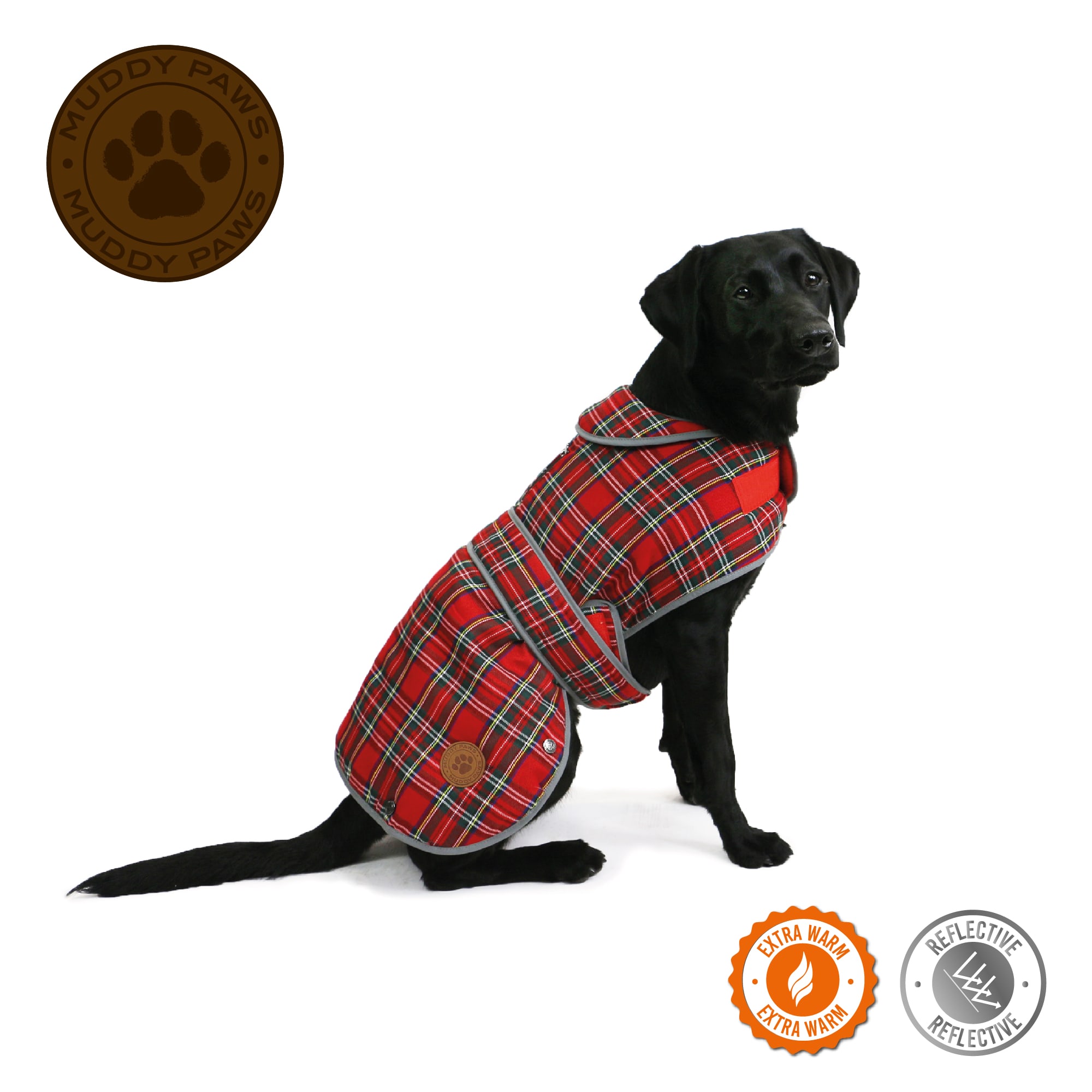 Tartan Red Dog Coat - Highland