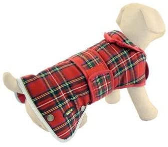 Tartan Red Dog Coat - Highland