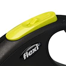Flexi Dog Lead (Tape) - Reflective Neon Yellow