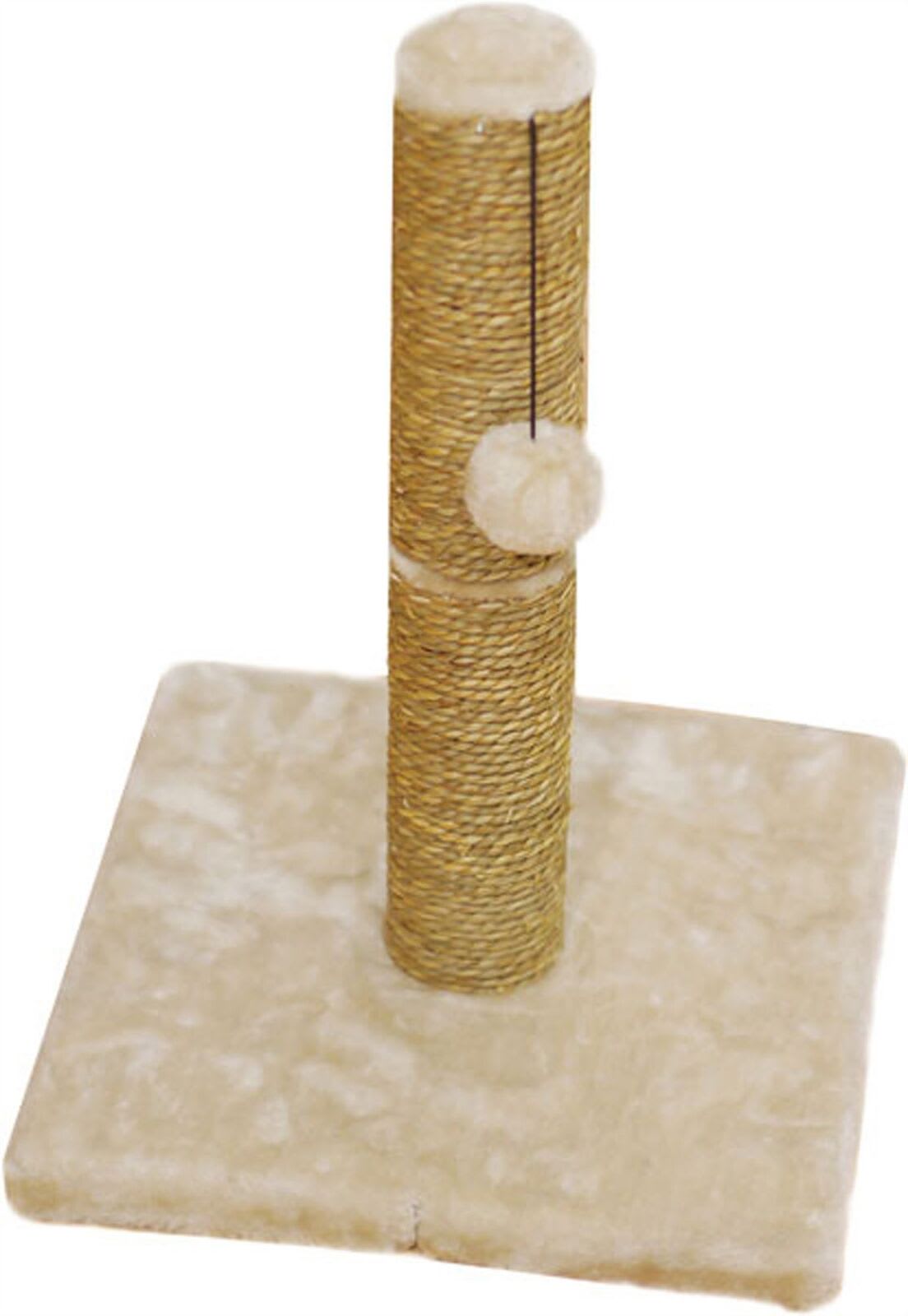Seagrass Cat Scratch Post With Ball