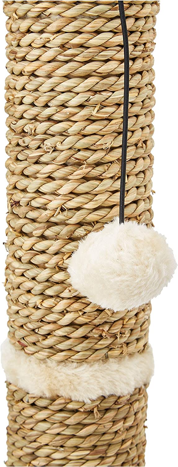 Seagrass Cat Scratch Post With Ball