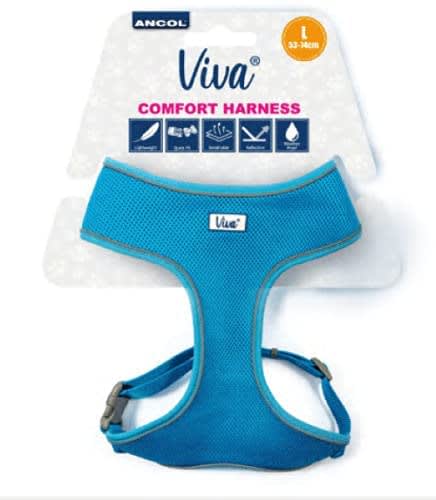 Mesh Dog Harness - Blue