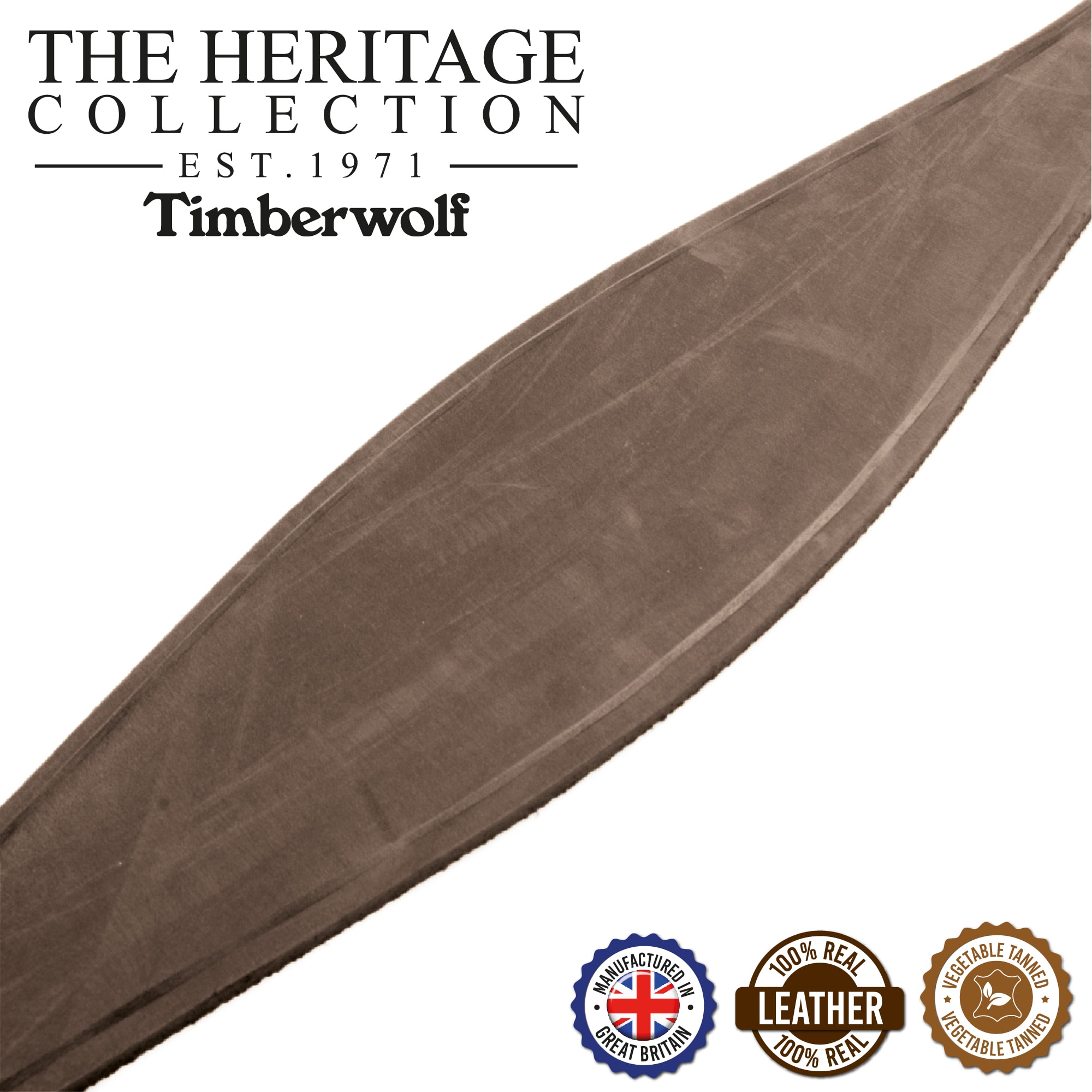 Timberwolf Leather Greyhound Collar - Sable Brown