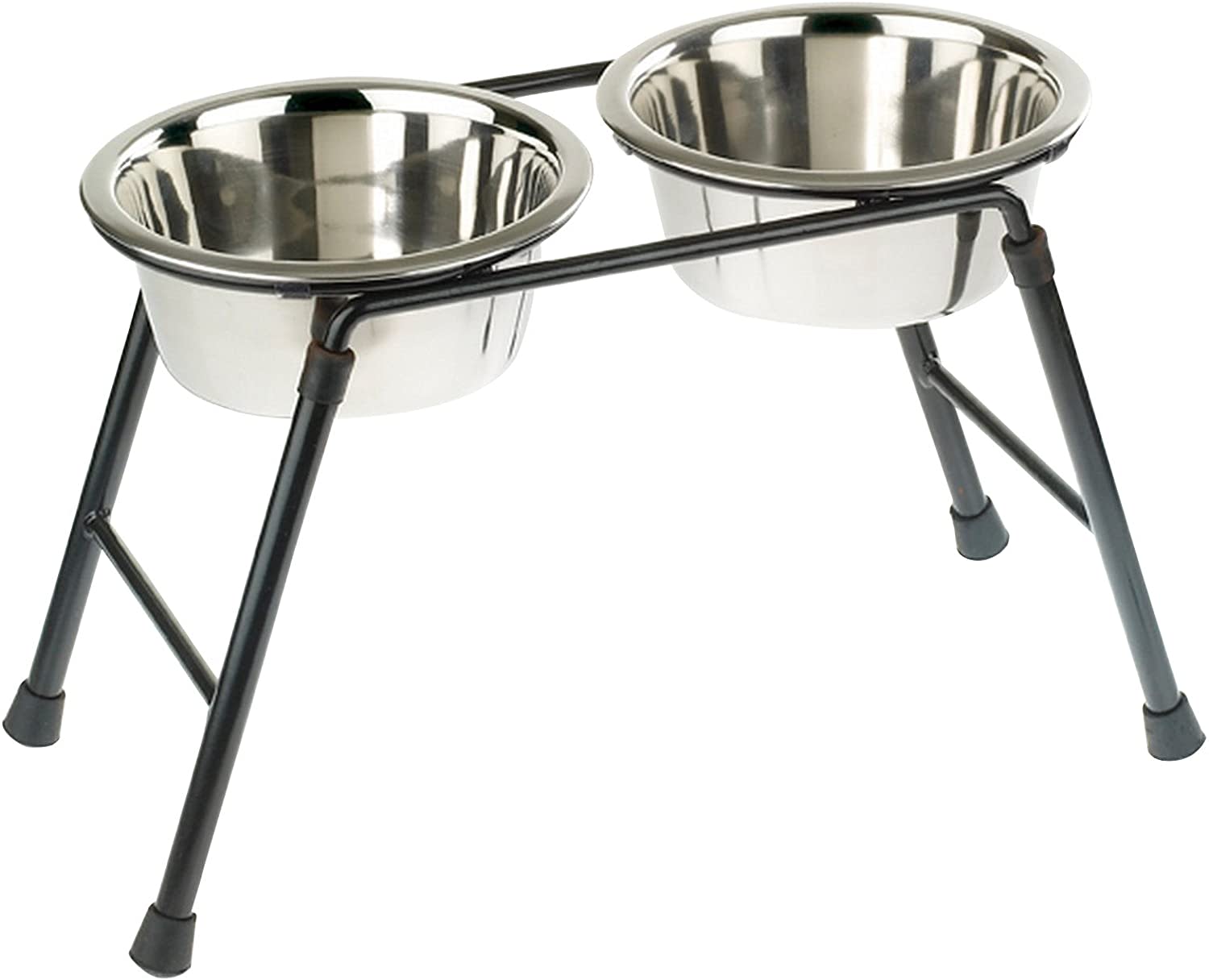 Dog High Stand - Stainless Steel Double