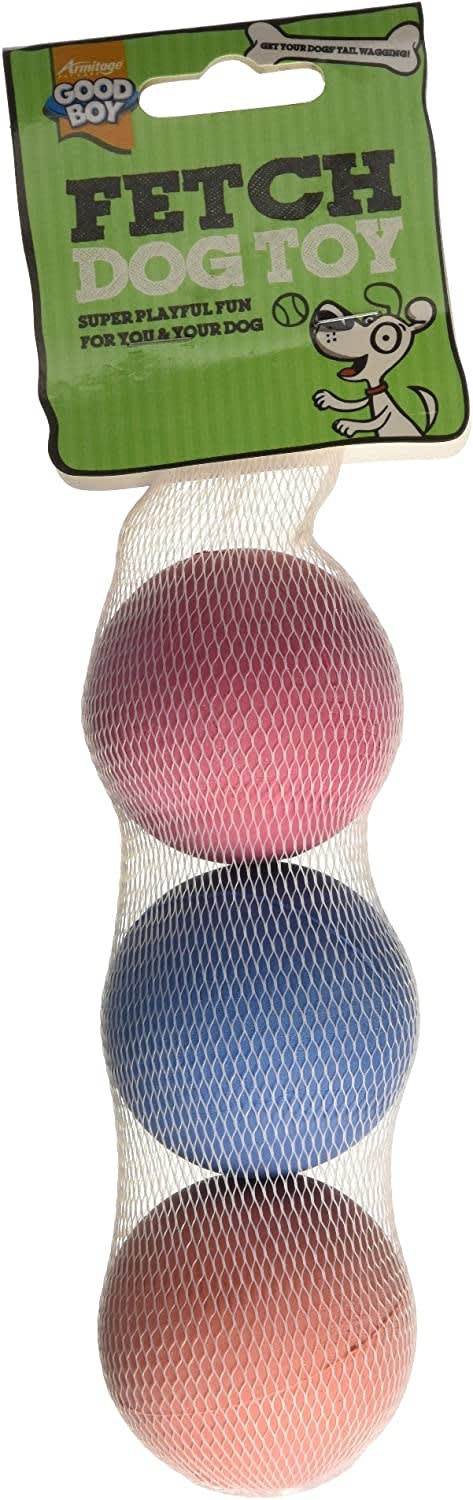 Dog Balls - Rubber Sponge (3 Pack)