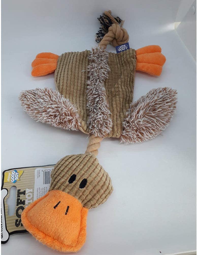 Raggy Crinkle Duck Dog Toy