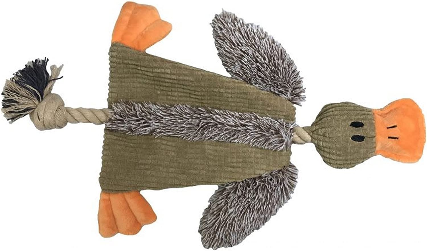 Raggy Crinkle Duck Dog Toy