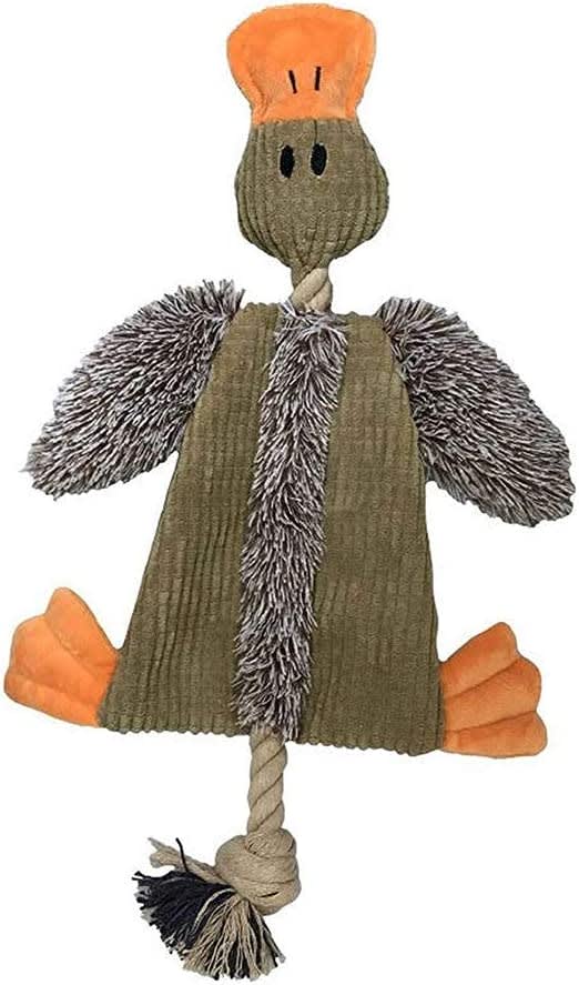 Raggy Crinkle Duck Dog Toy