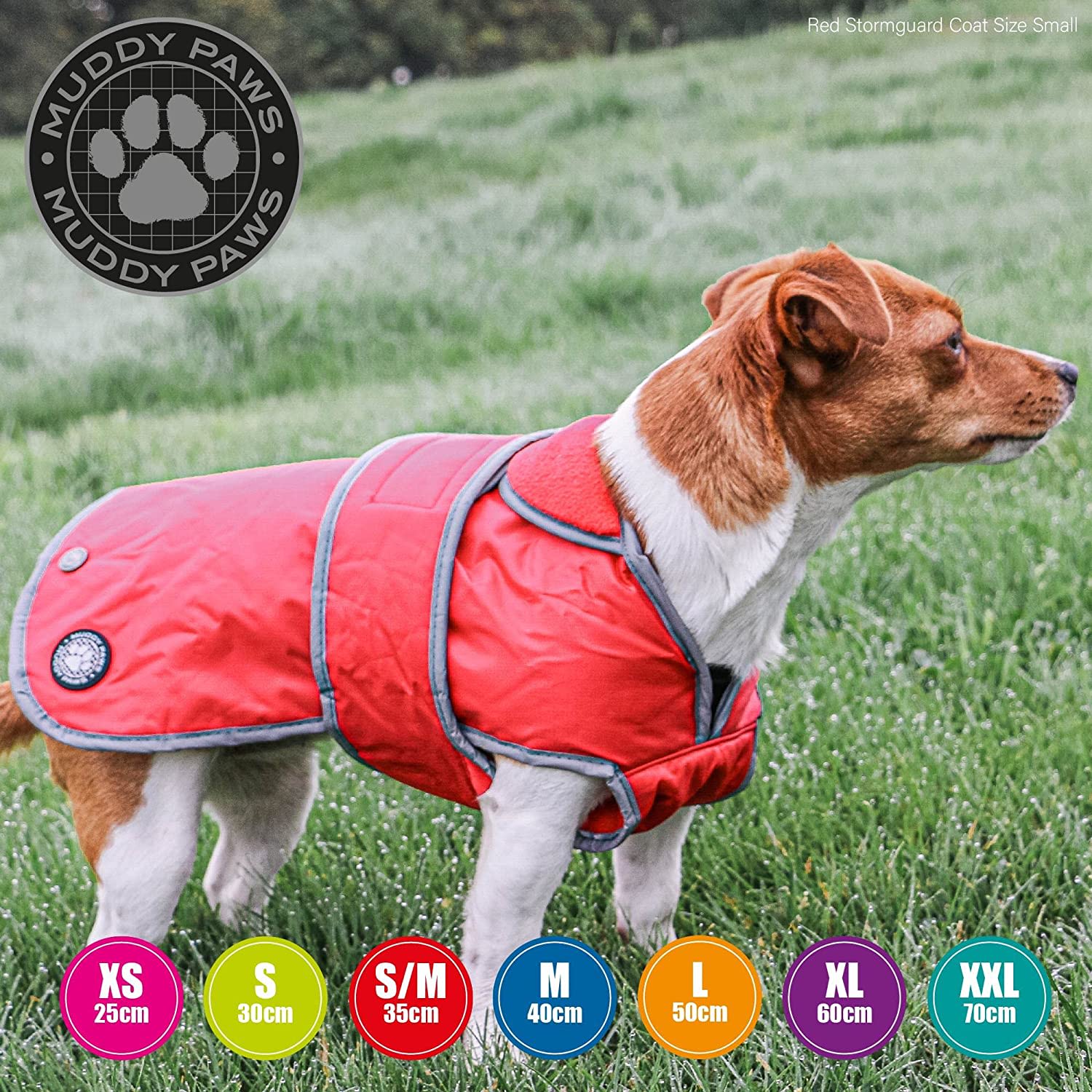 Stormguard Waterproof Dog Coat - Red