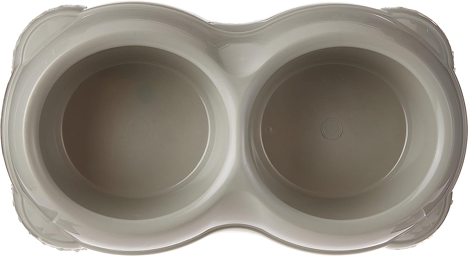 Smarty Double Dog Bowl - Warm Grey
