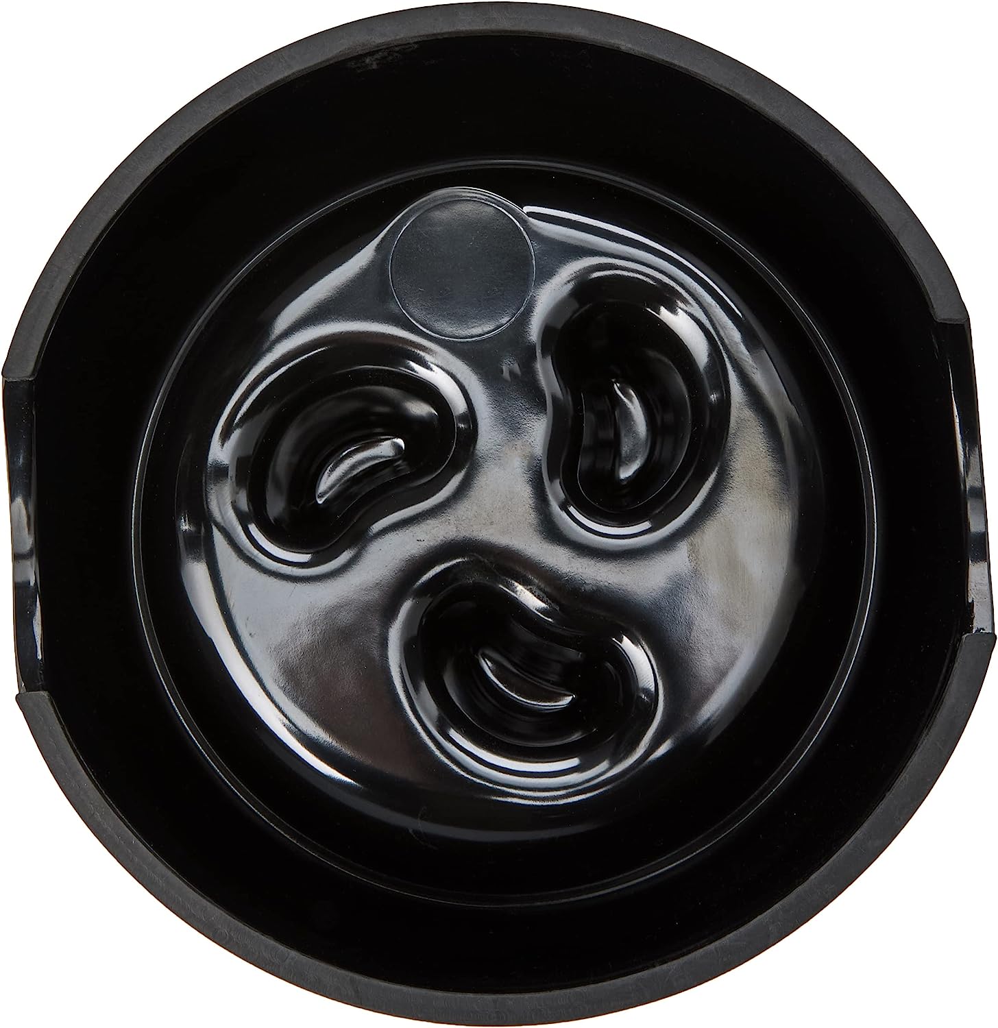 Black Melamine Slow Feeder - Non Slip