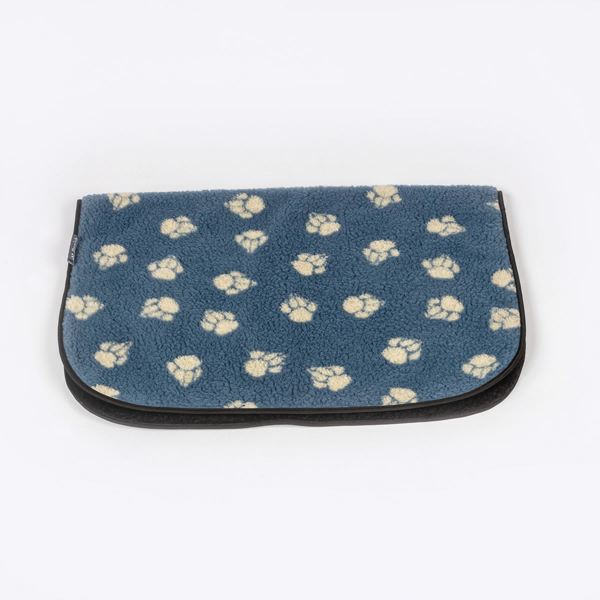 Fleece Dog Blanket - Paws Blue