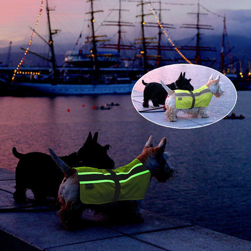 Vizlite Reflective Dog Coat - Yellow