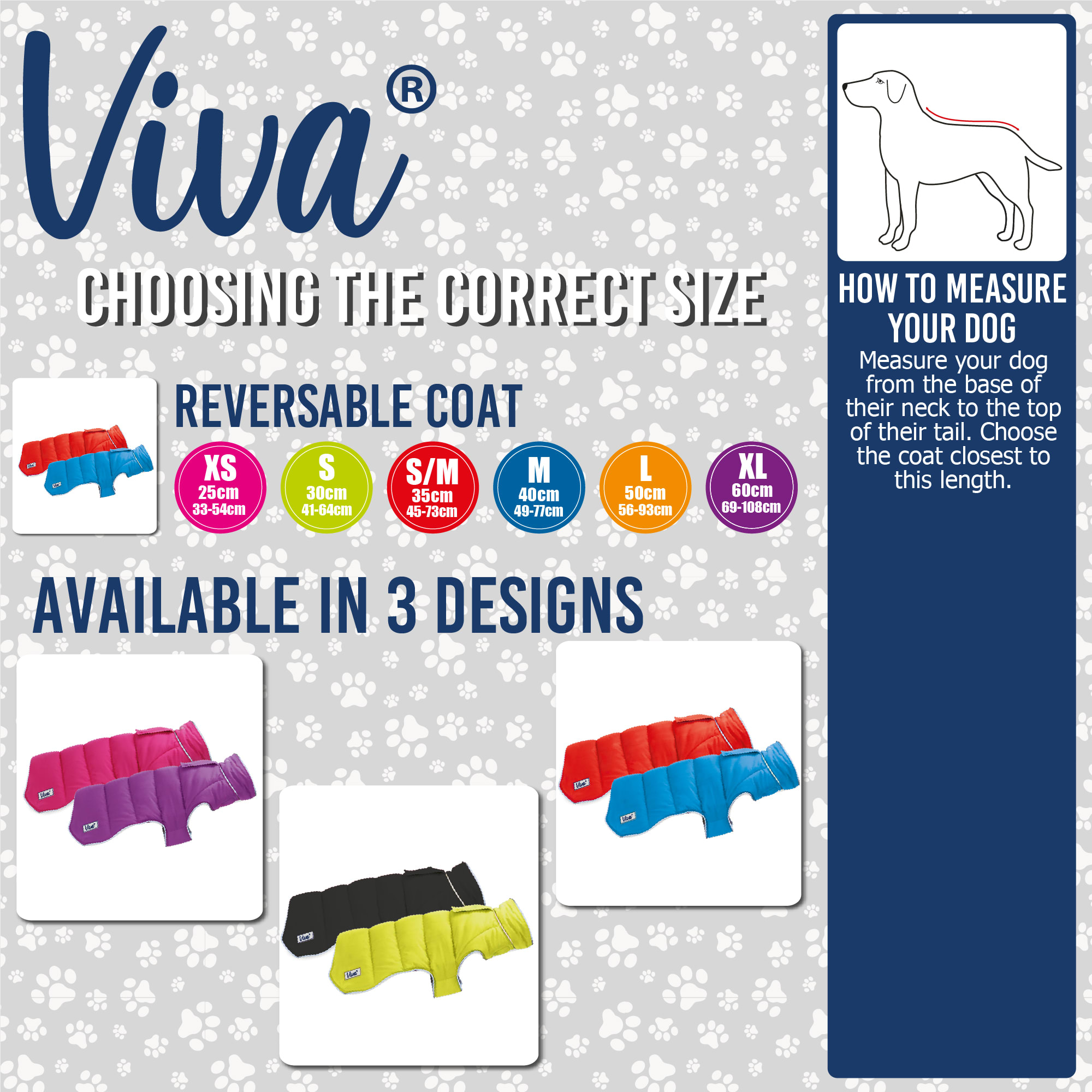 Reversible Puffer Dog Coat - Black & Hi Viz Green