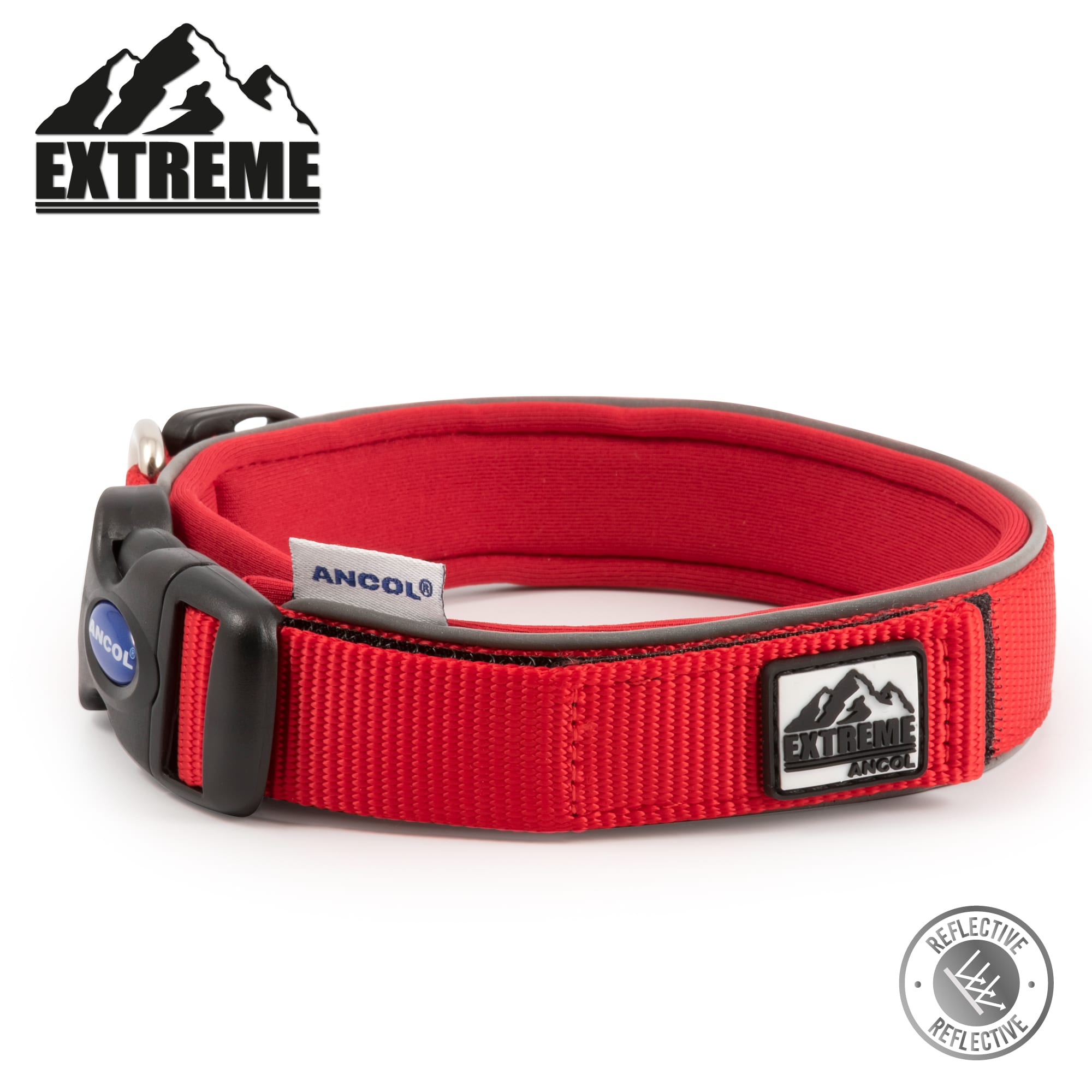 Extreme Shock Red Dog Collar