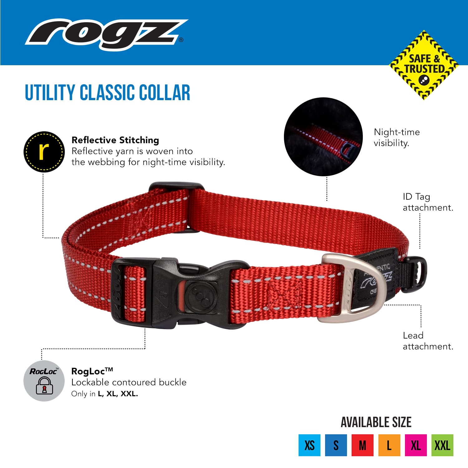 Classic Red Dog Collar