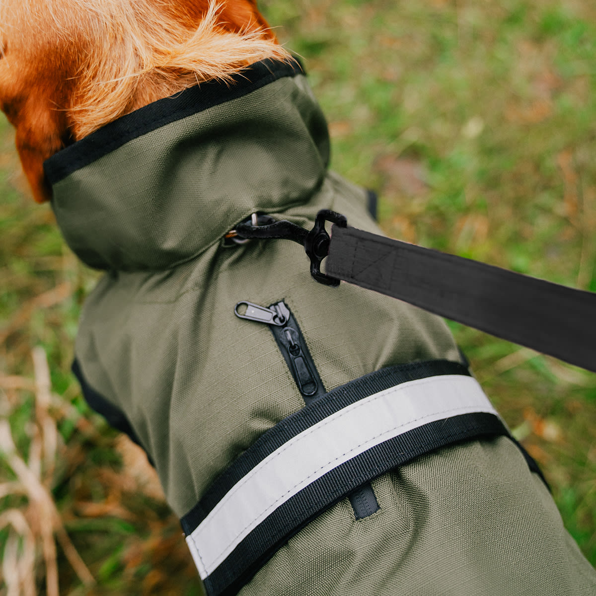 3 in 1 Olive Green Dog Coat