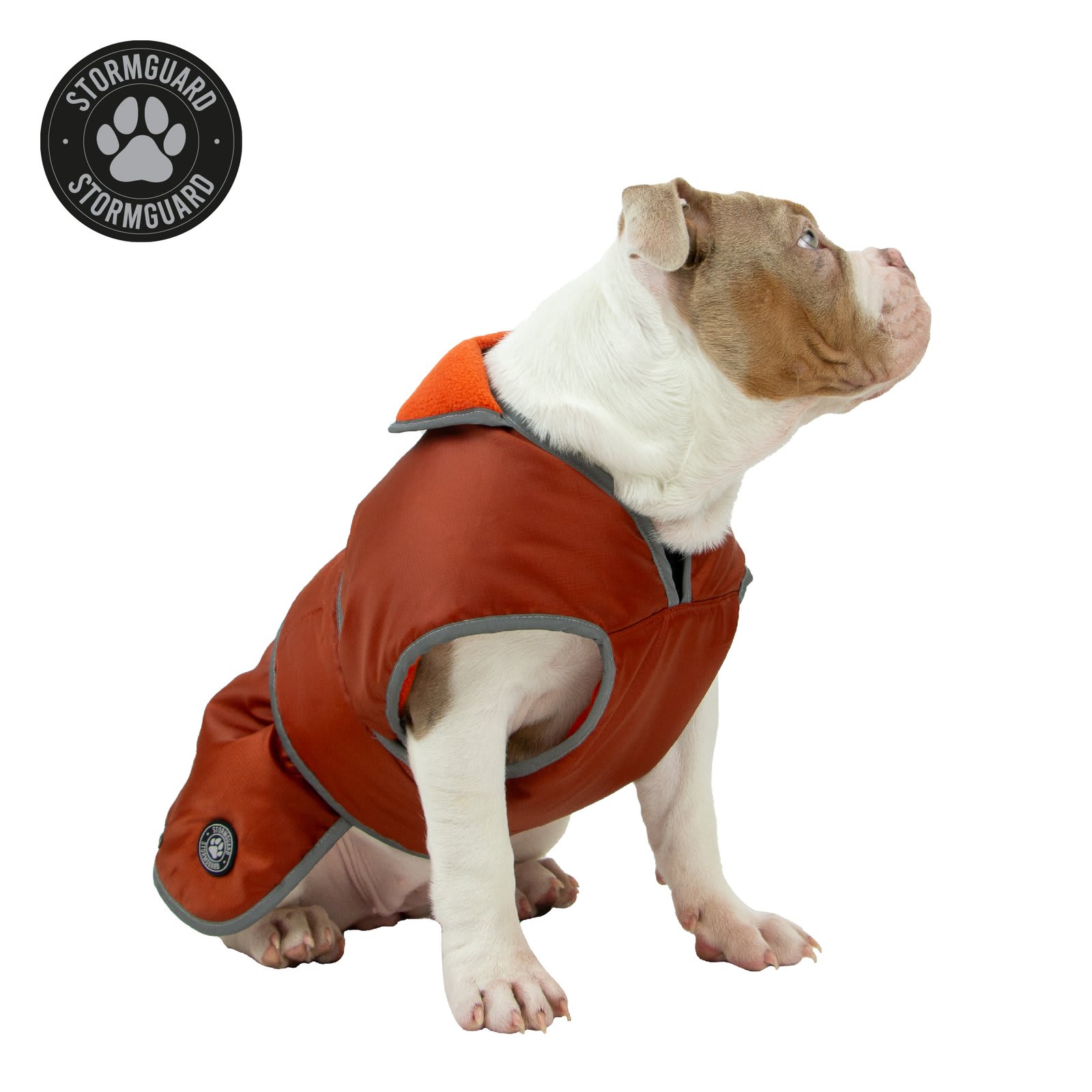 Stormguard Waterproof Dog Coat - Terracotta Red