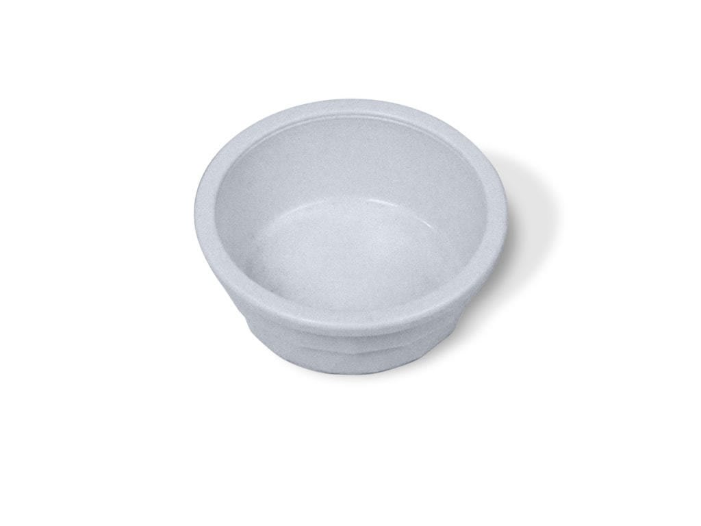Heavyweight Plastic Dog Bowl - Grey