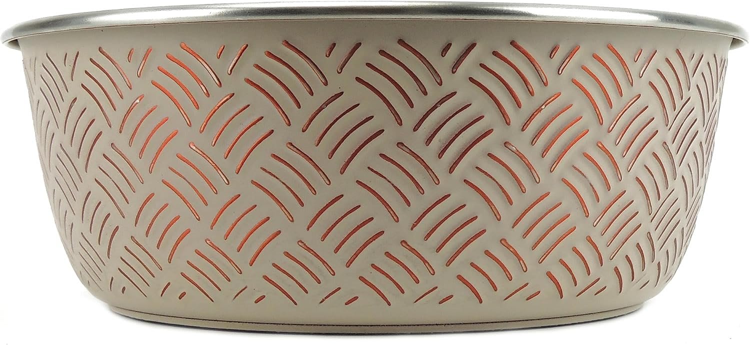 Premium Stainless Steel Dog Bowl - Weave