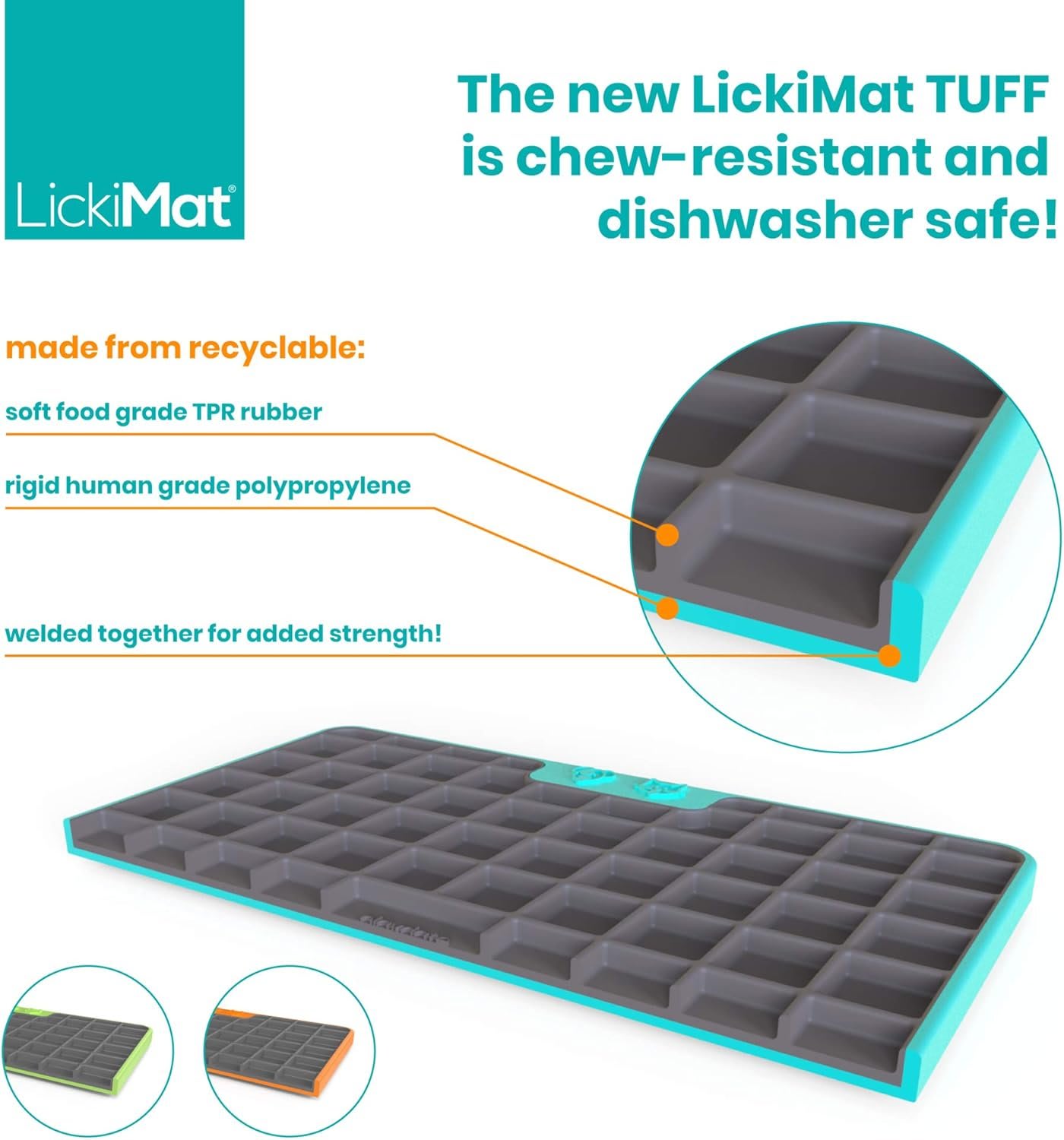 Lickimat Tuff Playdate - Turquoise