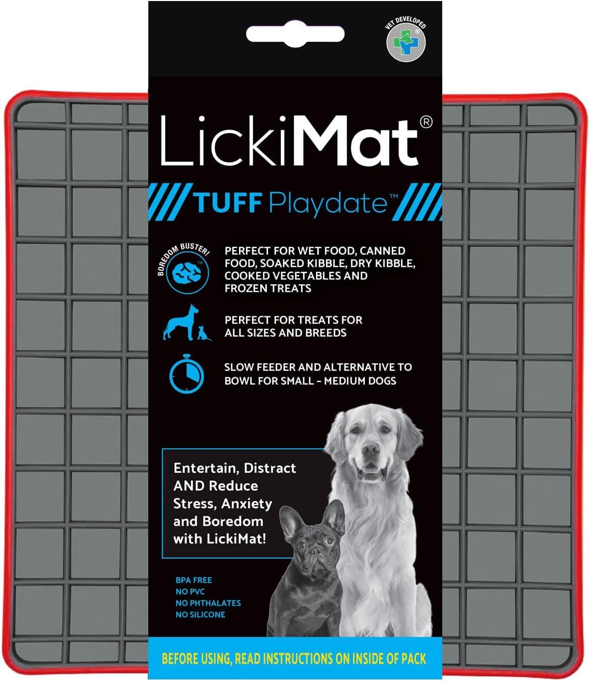 Lickimat Tuff Playdate - Red