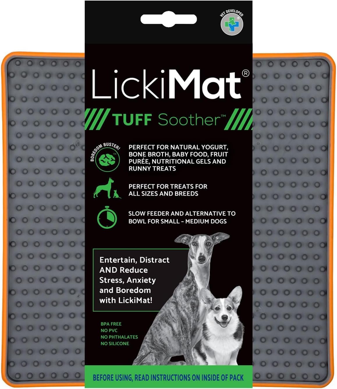 Lickimat Tuff Soother - Orange
